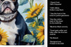 French Bulldog in Sunflowers Kitchen Towel Dish Cloths DAC6082 product image at NuMercy 5