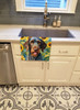German Wirehaired Pointer in Sunflowers Kitchen Towel Dish Cloths product image at NuMercy 2