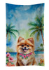 Pomeranian Luau Kitchen Towel Dish Cloths DAC6493 product image at NuMercy
