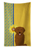 Summer Sunflowers Mahogany Golden Retriever Kitchen Towel Dish Cloths product image at NuMercy