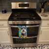 Schnauzer in Sunflowers Kitchen Towel Dish Cloths product image at NuMercy 3