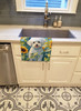 Bichon Frise in Sunflowers Kitchen Towel Dish Cloths product image at NuMercy 2