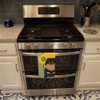 Summer Sunflowers Black and Tan Pomeranian Kitchen Towel Dish Cloths product image at NuMercy 3