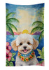 Maltipoo Luau Kitchen Towel Dish Cloths product image at NuMercy