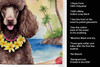 Chocolate Poodle Luau Kitchen Towel Dish Cloths DAC6499 product image at NuMercy 5