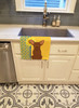 Summer Sunflowers Chocolate Chihuahua Kitchen Towel Dish Cloths product image at NuMercy 2