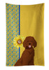 Summer Sunflowers Standard Red Poodle Kitchen Towel Dish Cloths product image at NuMercy