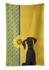 Summer Sunflowers Black Great Dane Kitchen Towel Dish Cloths product image at NuMercy