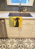Summer Sunflowers Black Great Dane Kitchen Towel Dish Cloths product image at NuMercy 2