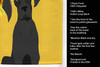 Summer Sunflowers Black Great Dane Kitchen Towel Dish Cloths product image at NuMercy 5