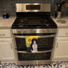 Summer Sunflowers Black and White Shih Tzu Kitchen Towel Dish Cloths product image at NuMercy 3
