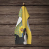 Summer Sunflowers Black and White Shih Tzu Kitchen Towel Dish Cloths product image at NuMercy 4