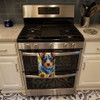 Australian Cattle Dog in Sunflowers Kitchen Towel Dish Cloths product image at NuMercy 3