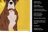 Summer Sunflowers Natural Eared Red Brindle Boxer Kitchen Towel Dish Cloths product image at NuMercy 5