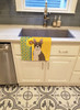 Summer Sunflowers Brindle Boston Terrier Kitchen Towel Dish Cloths product image at NuMercy 2