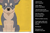 Summer Sunflowers Blue and White Chihuahua Kitchen Towel Dish Cloths product image at NuMercy 5