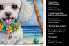 White Poodle Luau Kitchen Towel Dish Cloths DAC6496 product image at NuMercy 5