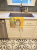 Summer Sunflowers Gold and White Shih Tzu Kitchen Towel Dish Cloths product image at NuMercy 2