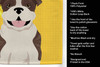 Summer Sunflowers Brindle English Bulldog Kitchen Towel Dish Cloths product image at NuMercy 5