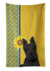 Summer Sunflowers Black Scottish Terrier Kitchen Towel Dish Cloths product image at NuMercy