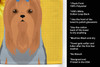 Summer Sunflowers Blue and Tan Full Coat Yorkshire Terrier Kitchen Towel Dish Cloths product image at NuMercy 5
