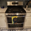 Summer Sunflowers Longhair Black and Tan Dachshund Kitchen Towel Dish Cloths product image at NuMercy 3