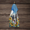 Australian Shepherd in Sunflowers Kitchen Towel Dish Cloths product image at NuMercy 4