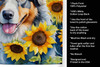 Australian Shepherd in Sunflowers Kitchen Towel Dish Cloths product image at NuMercy 5
