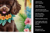 Chocolate Poodle Luau Kitchen Towel Dish Cloths DAC6500 product image at NuMercy 5