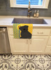 Summer Sunflowers Black Pug Kitchen Towel Dish Cloths product image at NuMercy 2