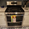 Summer Sunflowers Longhaired Red and White Chihuahua Kitchen Towel Dish Cloths product image at NuMercy 3