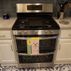 Summer Sunflowers Longhaired Cream Chihuahua Kitchen Towel Dish Cloths product image at NuMercy 3