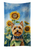Silky Terrier in Sunflowers Kitchen Towel Dish Cloths product image at NuMercy