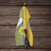Summer Sunflowers Natural Ear Black and Tan Doberman Pinscher Kitchen Towel Dish Cloths product image at NuMercy 4