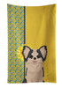 Summer Sunflowers Longhaired Black and White #2 Chihuahua Kitchen Towel Dish Cloths product image at NuMercy