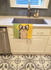 Summer Sunflowers Longhaired Black and White #2 Chihuahua Kitchen Towel Dish Cloths product image at NuMercy 2