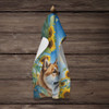 Akita in Sunflowers Kitchen Towel Dish Cloths product image at NuMercy 4