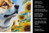 Akita in Sunflowers Kitchen Towel Dish Cloths product image at NuMercy 5