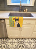 Summer Sunflowers Black Boston Terrier Kitchen Towel Dish Cloths product image at NuMercy 2