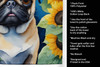 Pug in Sunflowers Kitchen Towel Dish Cloths DAC6145 product image at NuMercy 5