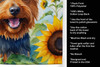 Australian Terrier in Sunflowers Kitchen Towel Dish Cloths product image at NuMercy 5