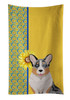 Summer Sunflowers Blue Merle Cardigan Corgi Kitchen Towel Dish Cloths product image at NuMercy