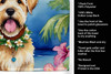 Wheaten Terrier Luau Kitchen Towel Dish Cloths product image at NuMercy 5