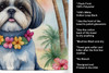 Shih Tzu Luau Kitchen Towel Dish Cloths product image at NuMercy 5