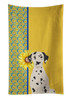 Summer Sunflowers Dalmatian Kitchen Towel Dish Cloths product image at NuMercy