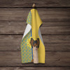 Summer Sunflowers Longhaired Black and Red Chihuahua Kitchen Towel Dish Cloths product image at NuMercy 4
