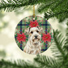 Sealyham Terrier Christmas Poinsettias Ceramic Christmas Ornament product image at NuMercy 2