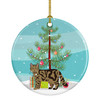 Scottish Straight Cat Christmas Ceramic Ornament CK4706 product image at NuMercy