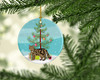 Scottish Straight Cat Christmas Ceramic Ornament CK4706 product image at NuMercy 2