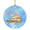 Merry Christmas English Pointer Ceramic Ornament product image at NuMercy